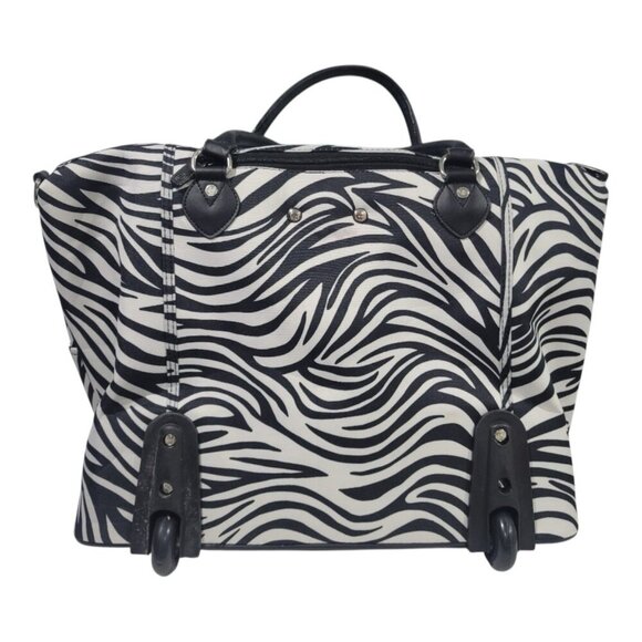 CALPAK Zanny Carry On Bag Zebra Animal Print Rolling Tote Collection Laptop NWT - Picture 3 of 8